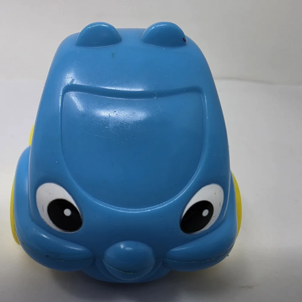 Fisher Price McDonald's Blue Truck Eyes Yellow Wheels Vintage Toy Truck